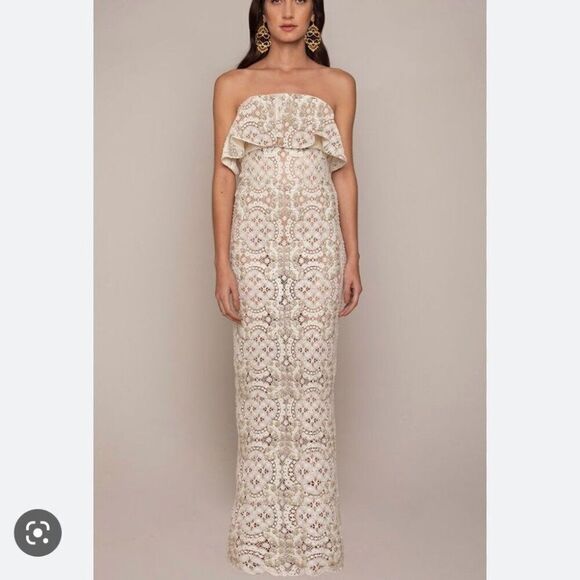 Nwt Johanna ortiz maxi lace dress - Picture 1 of 9